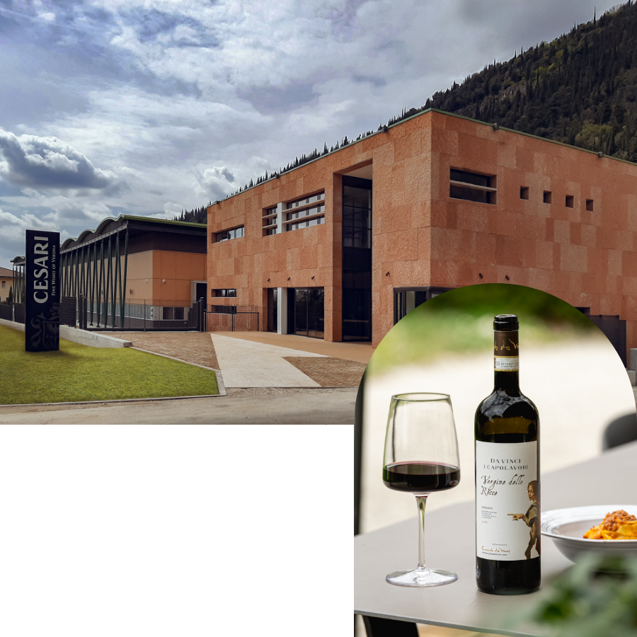 stabilimento cesari, foto vino in tavola