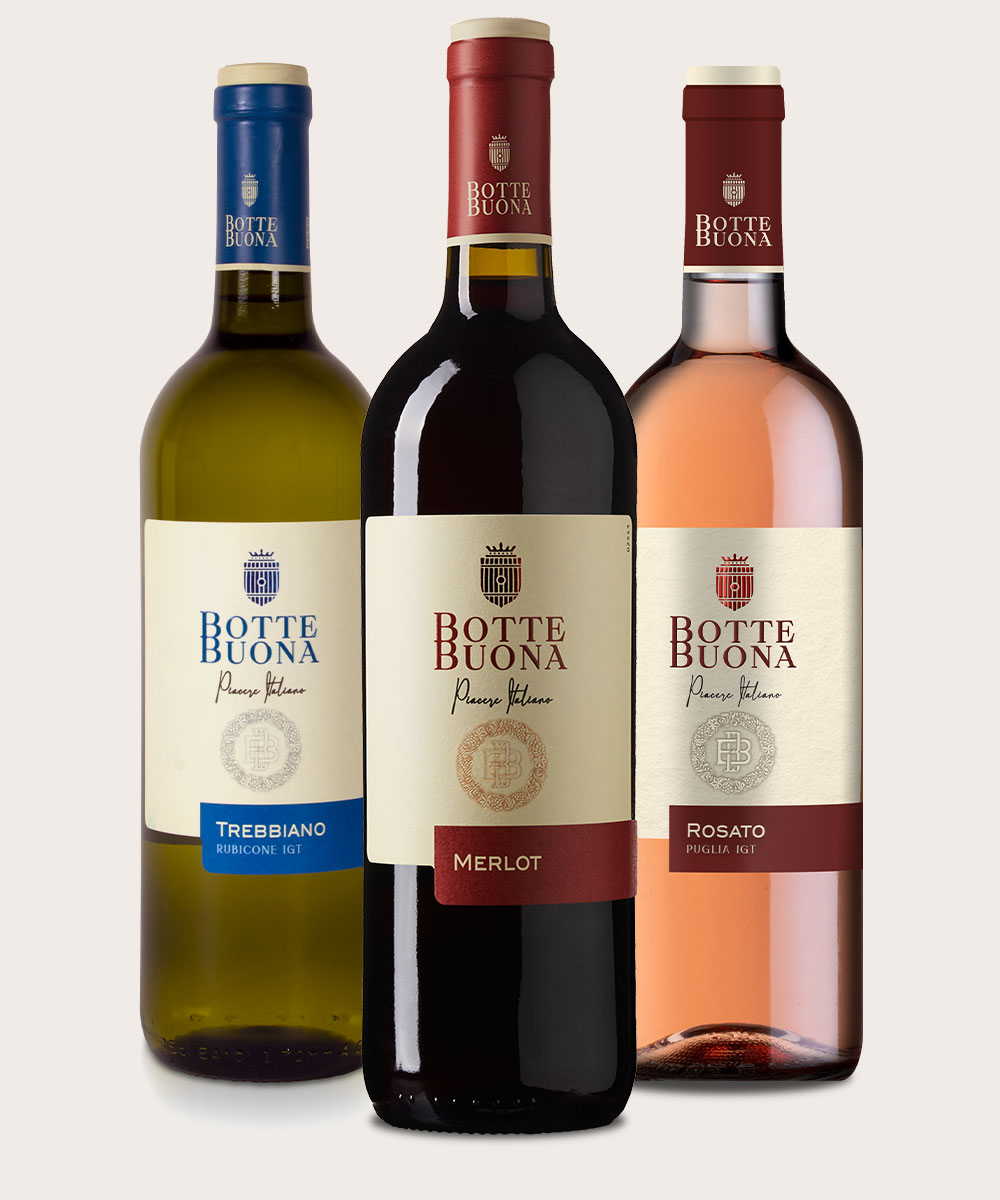 3 bottiglie di vino botte buona