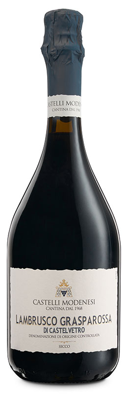 bottiglia di lambrusco grasparossa castelli modenesi