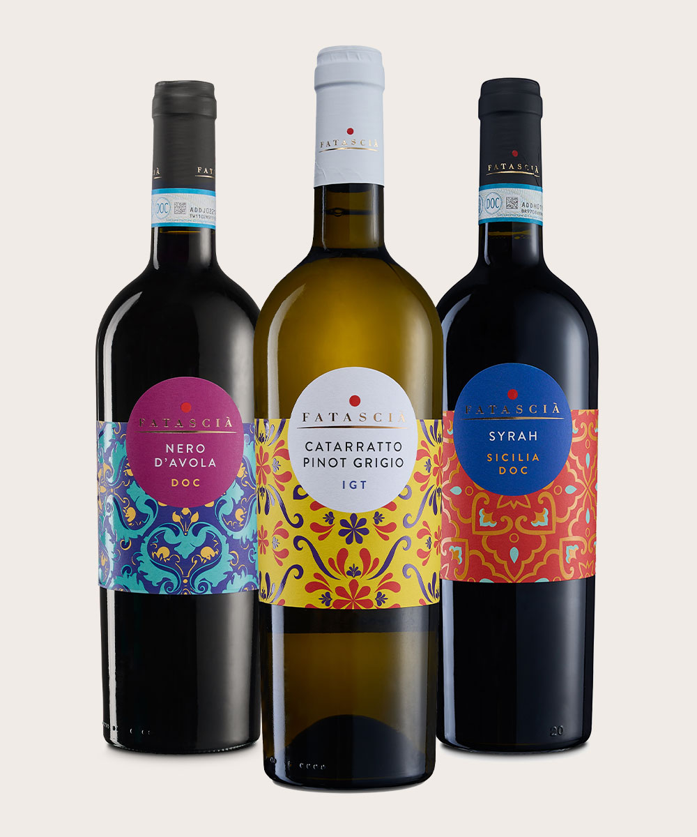 3 bottiglie di vino fatascià