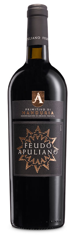 bottiglia di primitico di manduria feudo apuliano