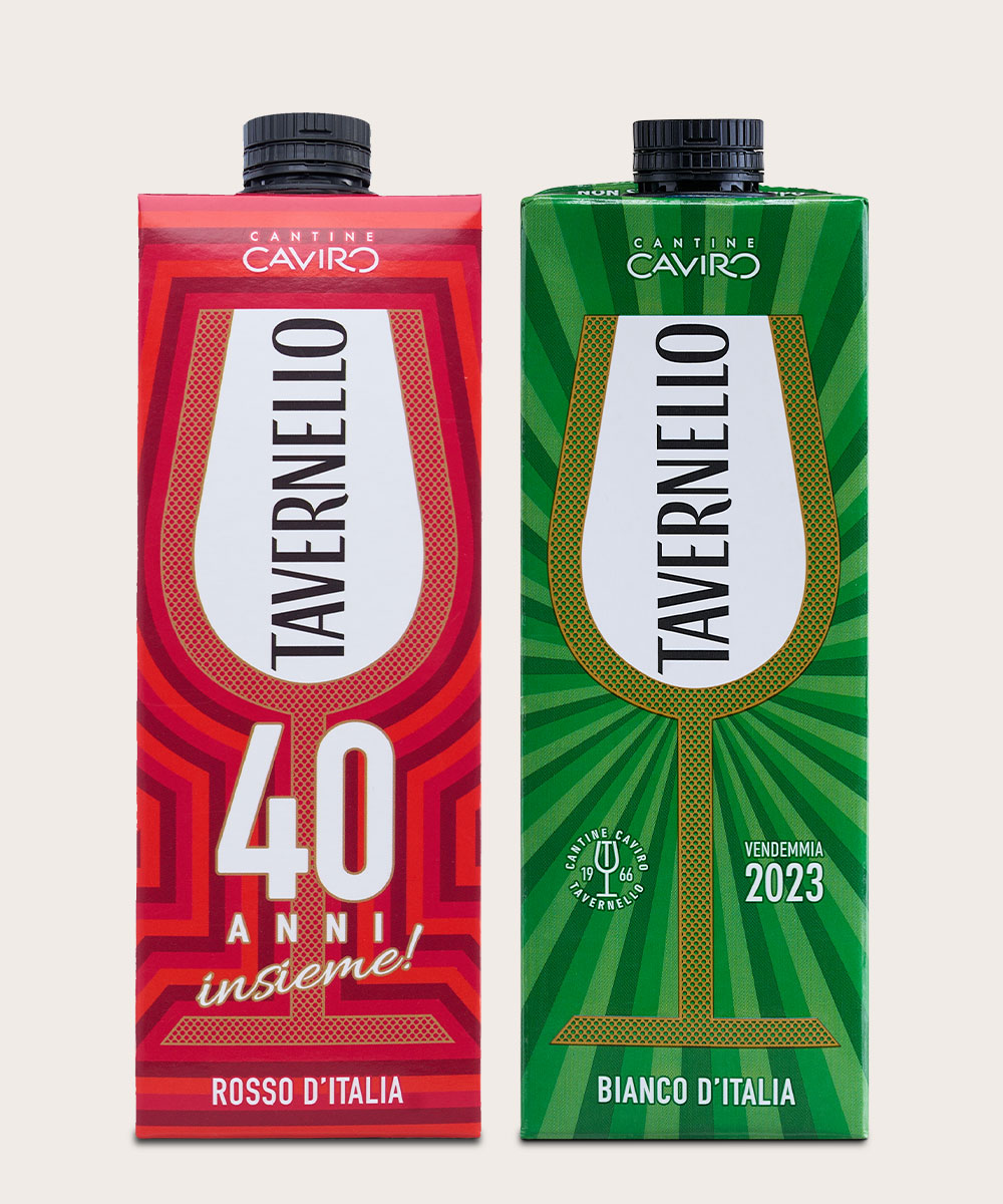 brick tavernello rosso e bianco